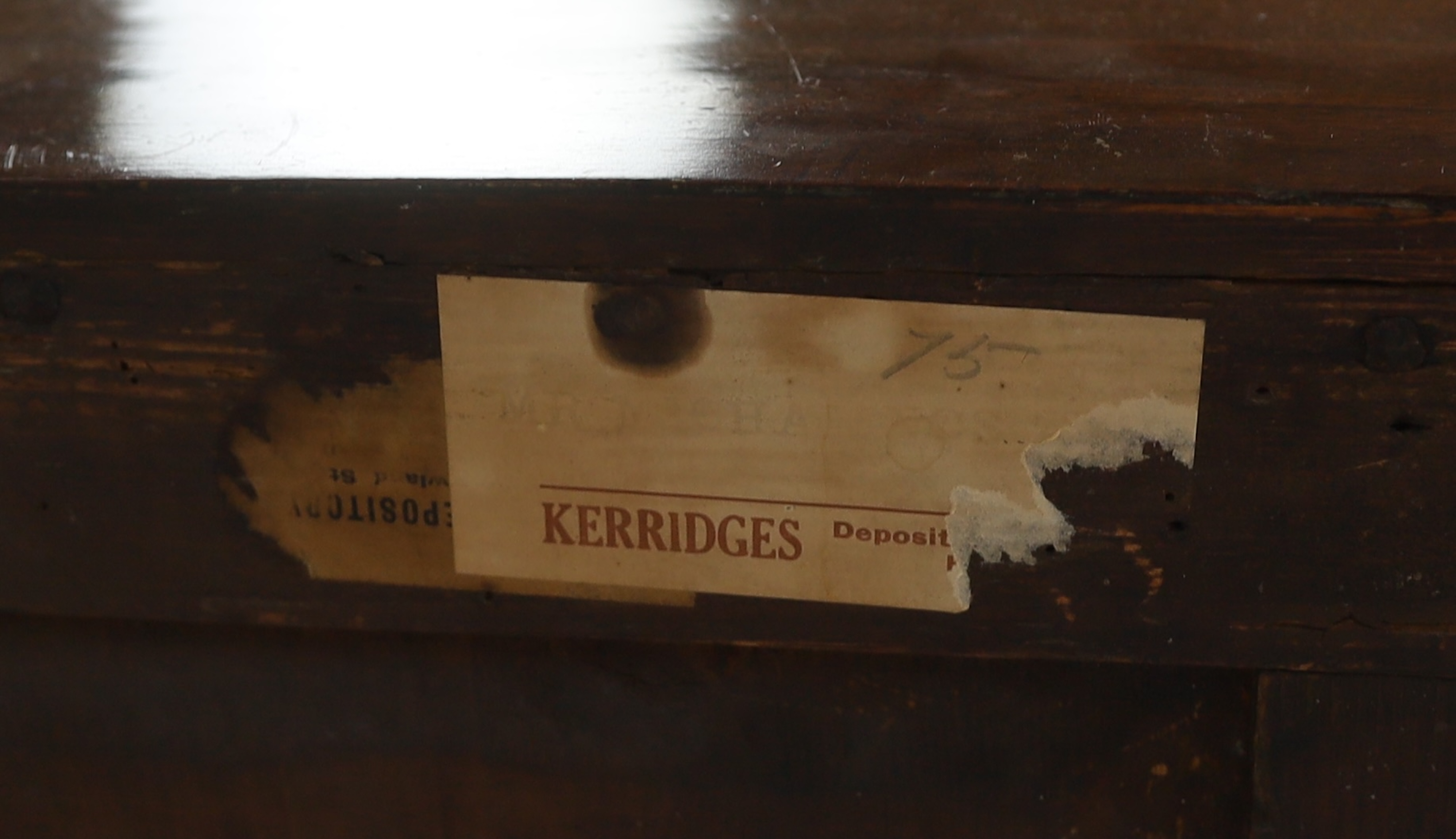 A George III Chippendale serpentine mahogany chest